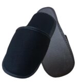 tek kat havlu terlik siyah